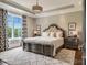 Spacious main bedroom features a large window, trey ceilings, carpet, and decorative curtains at 109 Oak Forest Dr, Kings Mountain, NC 28086