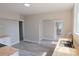 Open concept kitchen area with natural light and butcher block countertops at 112 Hampton St, Chester, SC 29706