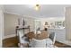 Bright dining area features hardwood floors and connects seamlessly to the living room at 121 33Rd Ne Ave, Hickory, NC 28601