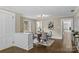 Dining area features a modern table set with hardwood floors and natural light at 121 33Rd Ne Ave, Hickory, NC 28601