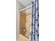Functional bathroom features a shower stall with sliding glass doors and a modern shower curtain at 141 Dunlap Loop, Statesville, NC 28625