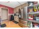 Kitchen featuring stainless steel appliances, light colored cabinetry and wood floors at 142 Idlebrook Rd, Statesville, NC 28677
