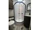 This bathroom features a shower, toilet, and sink at 152 Eagle Dr # 27B, New London, NC 28127