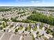 Expansive aerial view of a well-planned residential community with lush green spaces and tree-lined streets at 163 Carmen Way, Lancaster, SC 29720