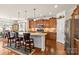 Spacious kitchen with a central island, granite countertops, and stainless steel appliances at 163 Carmen Way, Lancaster, SC 29720