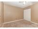 Bedroom with neutral carpet, ceiling fan, and closet with double doors at 1638 Hunters Trl, Rock Hill, SC 29732