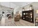 Comfortable living room with a fireplace, vaulted ceiling, and stylish decor for relaxing or entertaining at 1644 Backcreek Ln, Gastonia, NC 28054