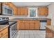 Bright kitchen featuring stainless steel appliances and granite countertops at 3826 Yorkford Dr, Charlotte, NC 28269