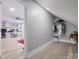 This bonus room features a bedroom, work area and ample storage space in the alcove at 4049 Shadowbrook Rd, Waxhaw, NC 28173