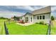 This fenced backyard boasts a patio area perfect for outdoor seating and entertaining at 4511 Middlebury Ln, Fort Mill, SC 29715