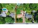 Residential property highlighted with boundaries among lush greenery and neighboring houses in a serene environment at 5929 Brookhaven Rd, Charlotte, NC 28210