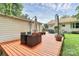 Inviting wooden deck with stylish outdoor seating, perfect for entertaining or enjoying a quiet afternoon at 5929 Brookhaven Rd, Charlotte, NC 28210