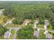 Expansive aerial view showcasing a home nestled within a vast, verdant expanse of mature trees at 6010 Hawk View Rd, Waxhaw, NC 28173