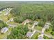 Elevated view of a home situated within a canopy of lush, dense forest trees at 6010 Hawk View Rd, Waxhaw, NC 28173
