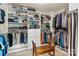 Organized walk-in closet with ample shelving and hanging space, providing storage solutions and accessibility at 6010 Hawk View Rd, Waxhaw, NC 28173