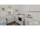 Well-equipped laundry room with modern appliances, ample cabinet space, and utility sink at 6013 Camile Ct, Charlotte, NC 28226