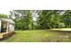 Spacious front yard with mature trees, offering a peaceful setting for the home at 6140 Barclay Ln, Clover, SC 29710