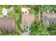 Aerial view of the property showing the layout, mature landscaping, and proximity to neighboring homes at 7031 Walton Heath Ln, Charlotte, NC 28277