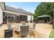 Backyard patio featuring an outdoor seating area, gazebo, hot tub, and stone fire pit, perfect for entertaining at 867 Bellegray Rd, Clover, SC 29710