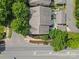 Aerial view of the property showcasing its layout and surrounding neighborhood at 10027 Juniper Trace Dr, Charlotte, NC 28277