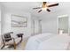 Spacious bedroom with a ceiling fan, and bright natural light at 10027 Juniper Trace Dr, Charlotte, NC 28277