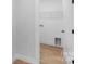 Clean laundry room with white cabinets and essential hookups for modern appliances at 101 Churchill Dr, Kings Mountain, NC 28086