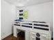 Bright bedroom featuring a unique loft bed with built-in storage at 106 Phifer St, Fort Mill, SC 29715