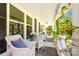 Inviting front porch with comfortable wicker chairs and charming decor, creating a relaxing outdoor space at 106 Phifer St, Fort Mill, SC 29715