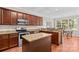 Stylish kitchen with stainless steel appliances, granite countertops, and a functional center island at 1070 Blueberry Rd, Salisbury, NC 28147