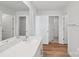 Bright bathroom featuring quartz countertop at 11131 Cardinal Creek Ave, Charlotte, NC 28215