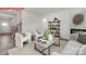 Cozy living room with modern decor, fireplace, and comfortable seating, perfect for relaxation at 11131 Cardinal Creek Ave, Charlotte, NC 28215