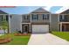 Charming two-story home with stone accents, attached garage and landscaped front yard at 11213 Cardinal Creek Ave, Charlotte, NC 28215