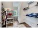 Walk-in closet with custom shelving for organization and efficient storage space at 113 Dairy Farm Rd, Mooresville, NC 28115