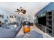 Spacious living room featuring comfortable seating, stylish decor, and an open-concept design at 189 Fesperman Cir, Troutman, NC 28166