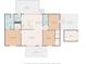 Detailed floor plan featuring bedroom, bath, kitchen, and living areas, plus a deck and patio at 2291 Howell Rd, Midland, NC 28107