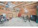 Garage space showing tools, bikes and storage, providing ample space for hobbies and equipment at 2291 Howell Rd, Midland, NC 28107