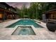 Beautiful backyard pool area with a hot tub and ample space for relaxing and entertaining at 3020 Brooks Mill Ln, Wingate, NC 28174