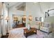 Spacious living room with high ceilings, fireplace, and open layout at 3912 Grace Ct, Indian Trail, NC 28079