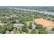 Expansive aerial view showing the neighborhood, lake and property at 4250 N Center St, Hickory, NC 28601