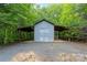 This property includes a wooden shed with a covered area on both sides and a gravel driveway at 560 Blue Sky Dr, Dallas, NC 28034