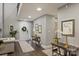 Spacious foyer with hardwood floors, neutral walls, and elegant decor at 5721 Ballinard Ln, Charlotte, NC 28277