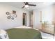 Bedroom with ceiling fan, a window, and a doorway to the rest of the home at 651 Melville Dr, Rock Hill, SC 29732