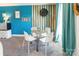 Bright dining area with unique wood paneling and modern decor, perfect for intimate meals at 651 Melville Dr, Rock Hill, SC 29732