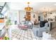 Spacious living room with open floor plan, modern decor, and access to the backyard at 651 Melville Dr, Rock Hill, SC 29732