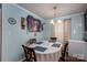 Charming dining room with an oval table, decorative accents and soft, natural lighting at 792 Carolina Mill Cir, Lincolnton, NC 28092
