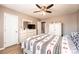 This is a cozy bedroom with light wood floors, bright white trim and ample storage space at 102 Brandywine Ne Dr # O-3, Conover, NC 28613