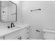 Bathroom with vanity and mirror plus a toilet and shower/tub combo at 105 Churchill Dr, Kings Mountain, NC 28086