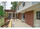 Charming backyard deck with pergola extending out of the back of the home at 109 Larch Rd, Salisbury, NC 28147