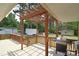 Spacious deck featuring an outdoor kitchen with a grill and pergola at 109 Larch Rd, Salisbury, NC 28147