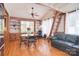 A living room features an office nook and a round table at 109 Larch Rd, Salisbury, NC 28147